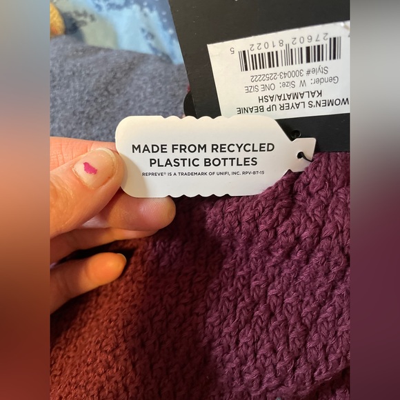 Purple Winter Hat NWT - Picture 2 of 3